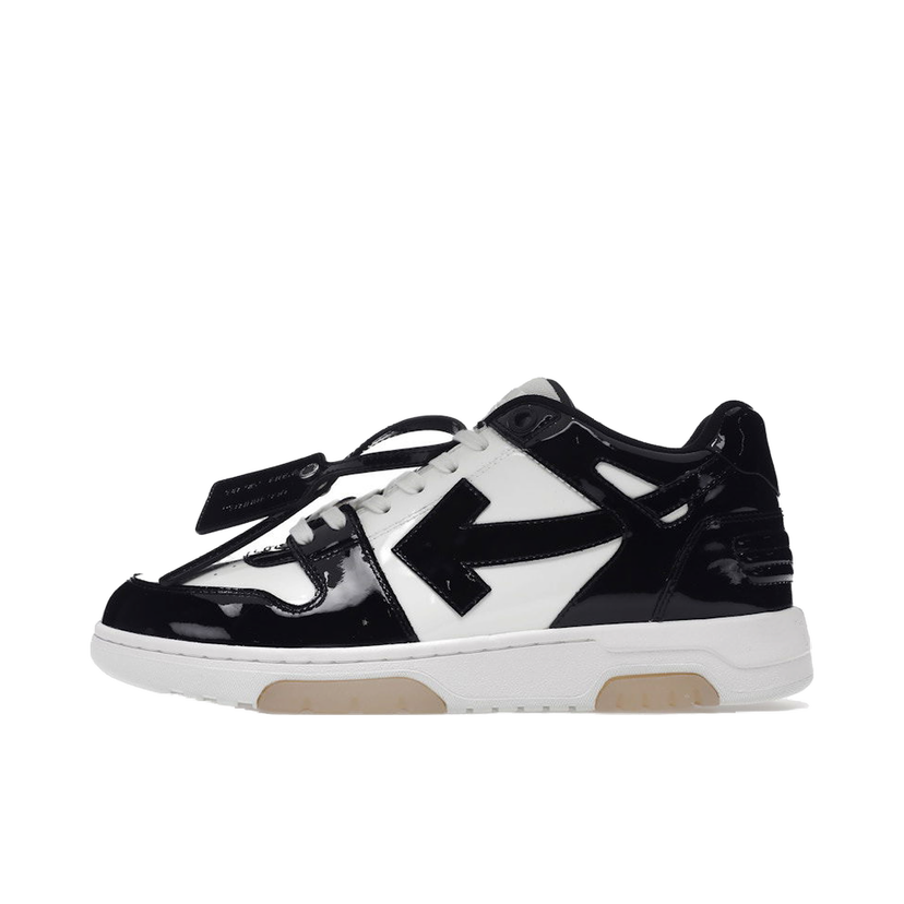 Tennarit ja kengät Off-White Out Of Office OOO Low Tops Patent Black White Musta | OMIA189S22LEA0020110/OMIA189F22LEA0060110