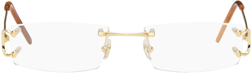 Aurinkolasit Cartier Rectangular Glasses Beige | CT0092O