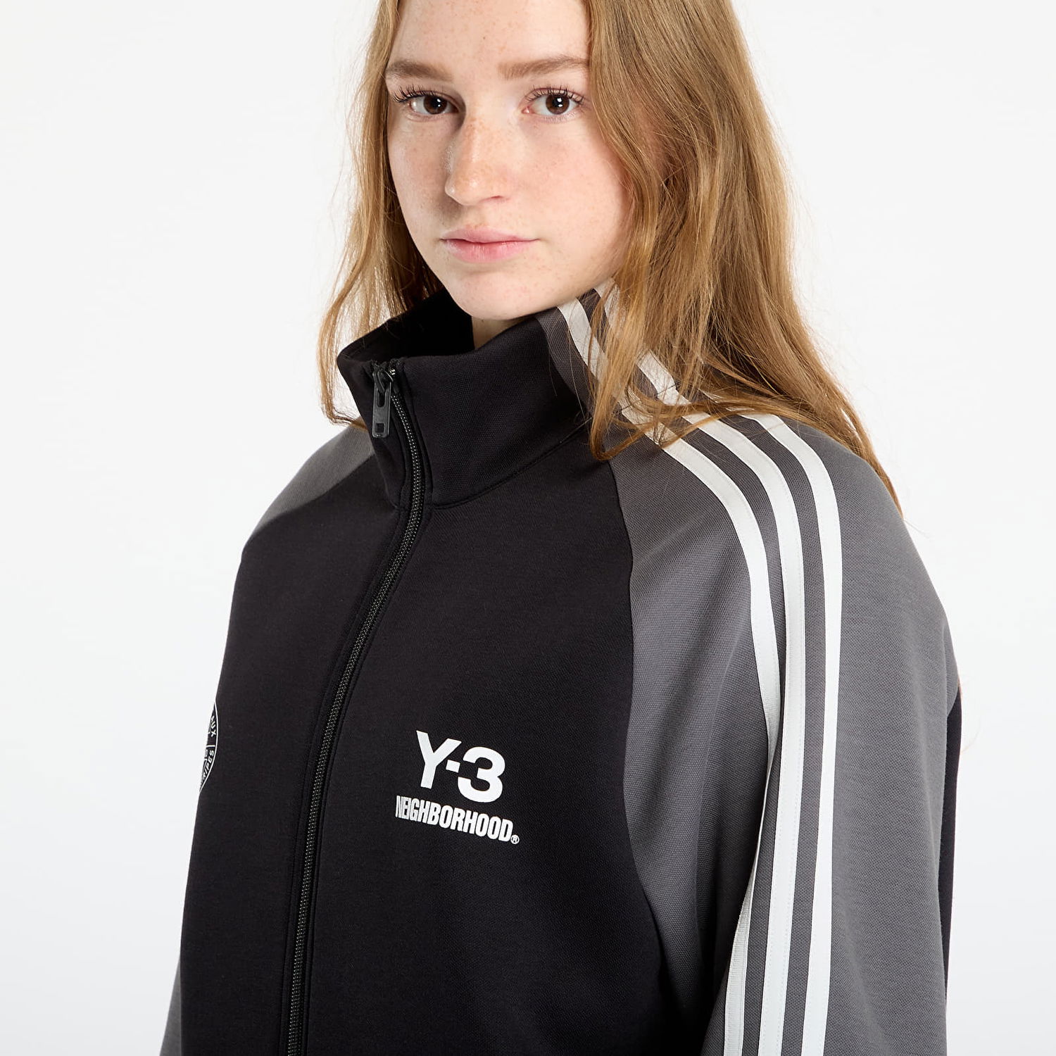 Huppari Y-3 Y-3 x Neighborhood Track Top Harmaa | JW6993, 1