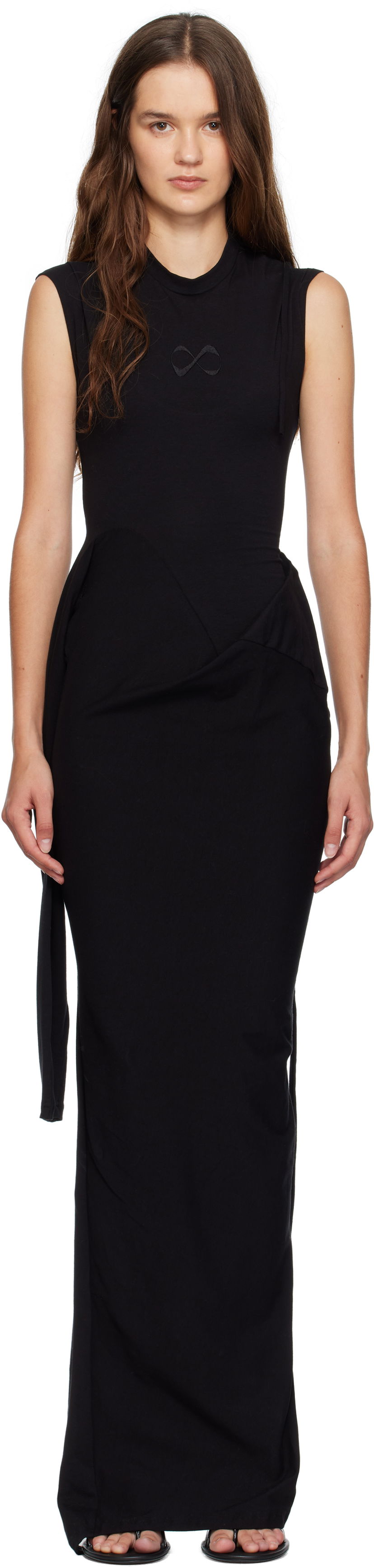 Mekko Ottolinger Ottolinger Sleevy Maxi Dress Musta | 115-502315-01