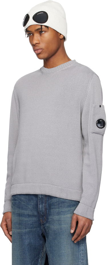 Villapaita C.P. Company C.P. Company Crewneck Lens Knit Sweater Harmaa | 18CMKN077A-110058A, 3