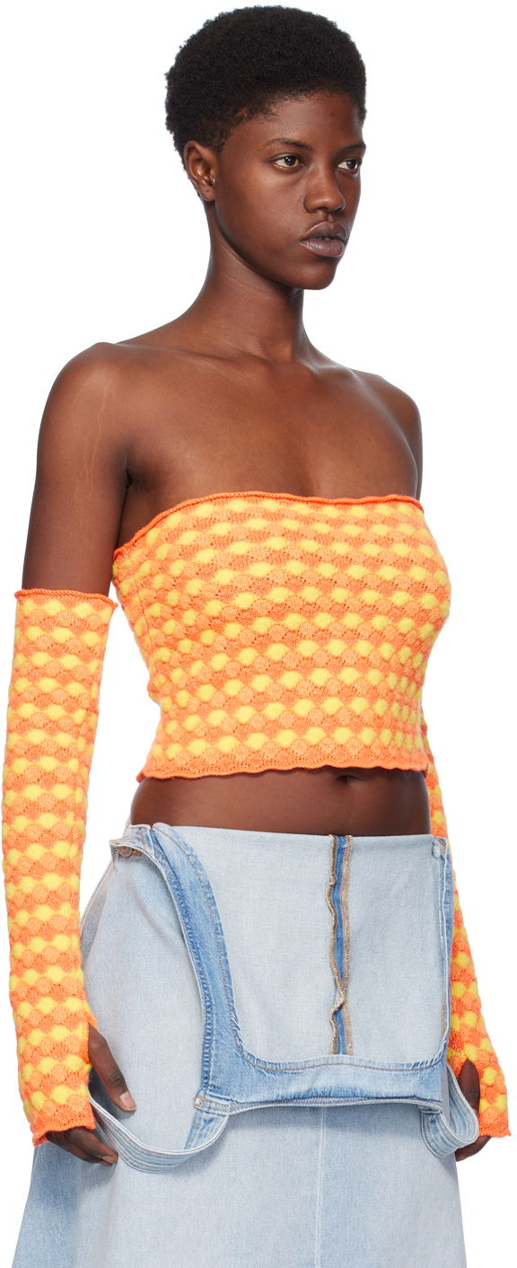 Crop top ERL ERL Jacquard Tube Top Oranssi | ERL07N102, 1