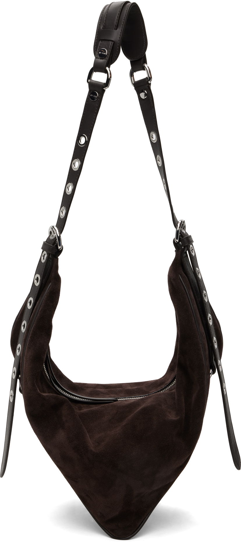 Olkalaukku BY FAR BY FAR Trayana Suede & Nappa Leather Shoulder Bag Ruskea | MWBSB063MM050BR054PL