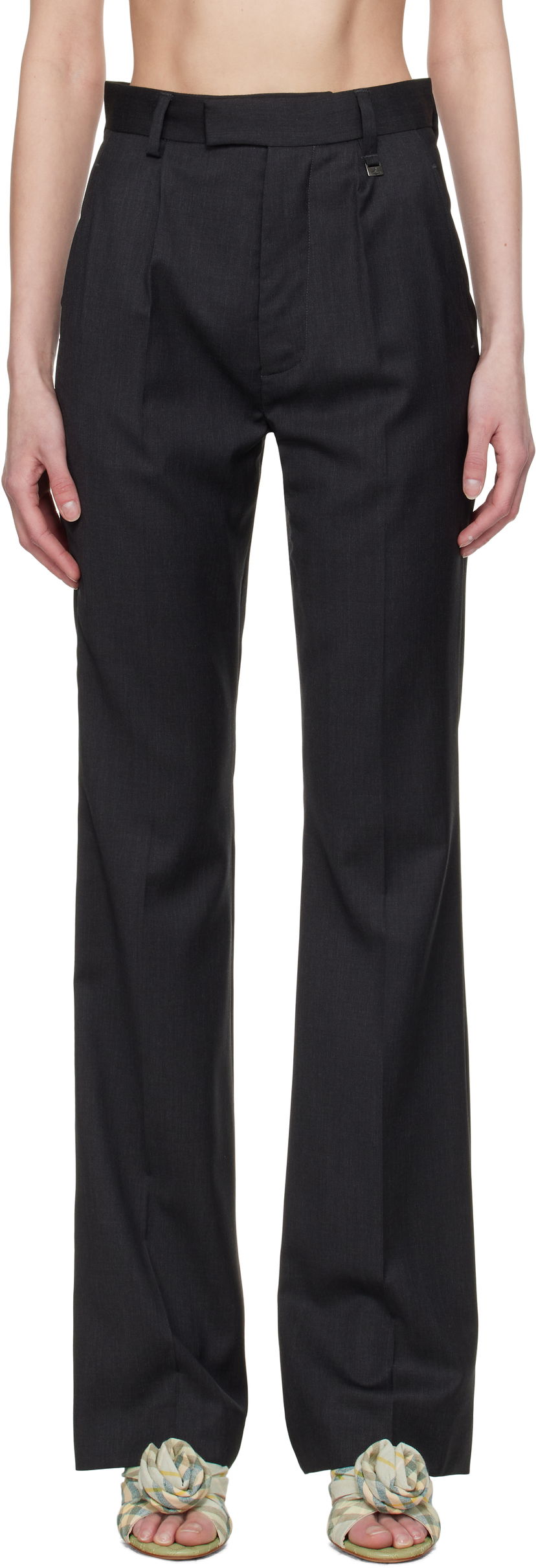 Housut Vivienne Westwood Vivienne Westwood Ray Pleated Trousers Musta | 1F010008-W0120-