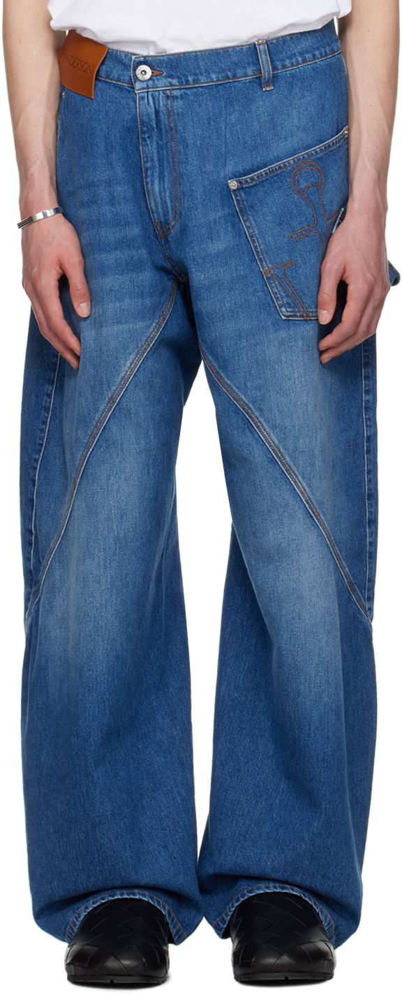 Jeans JW Anderson JW Anderson Twisted Workwear Jeans Sininen | DT0052-PG1164