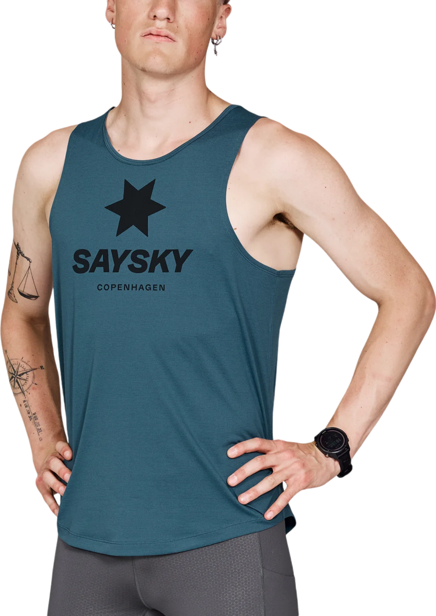 Tankkitoppi Saysky Saysky Logo Combat Singlet Turkoosi | mmrsi30c2008, 0