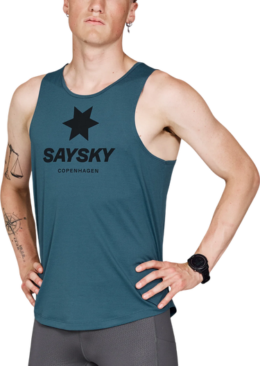 Tankkitoppi Saysky Saysky Logo Combat Singlet Turkoosi | mmrsi30c2008, 0