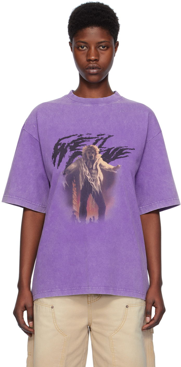T-paita We11done We11done Vintage Horror Graphic T-Shirt Violetti | WD-TT0-24-723-U-PP