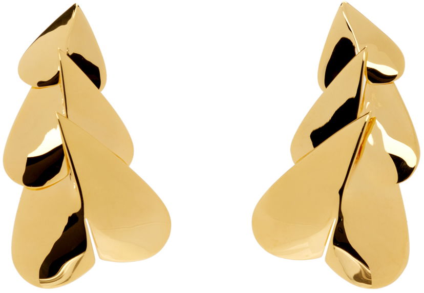 Korvakorut Alaïa Long Heart Shaped Drop Earrings Keltainen | AA2B071LA006