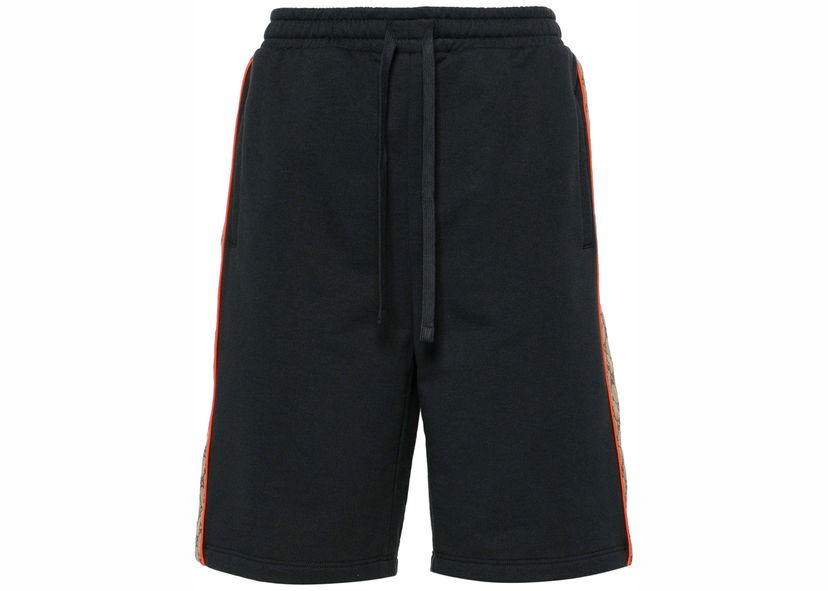 Shortsit Gucci GG Insert Jogging Shorts Black Musta | 770795 XJF35