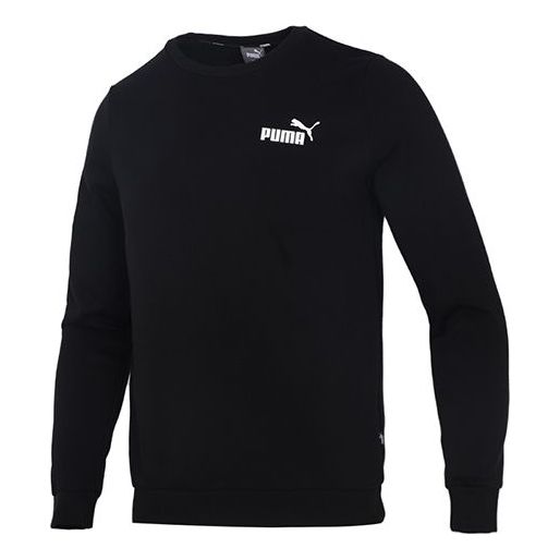 Villapaita Puma ESS Small Logo Crew FL Round Neck Pullover Musta | 846389-01