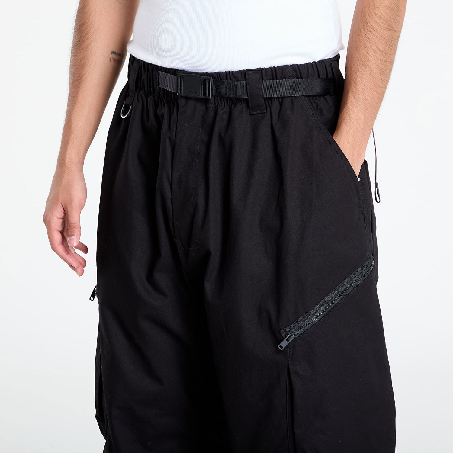 Cargo housut Y-3 Y-3 Twill Cargo Pants Musta | JW4621, 1
