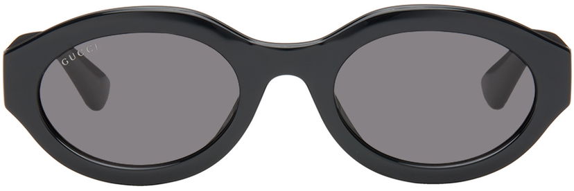 Aurinkolasit Gucci Black Oval Sunglasses Musta | GG1579S-001