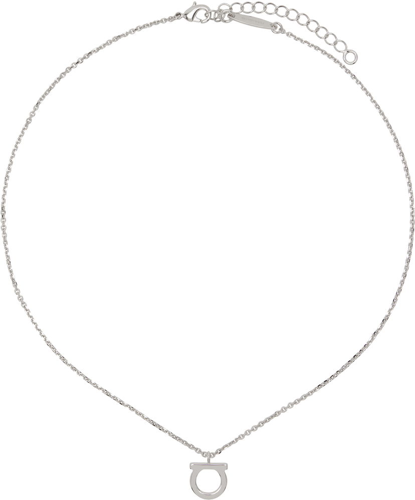 Kaulakoru FERRAGAMO Ferragamo Gancio Pendant Necklace Metallinen | 696659