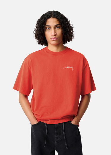 T-paita AXEL ARIGATO Honor Washed T-Shirt Oranssi | A2681009, 7