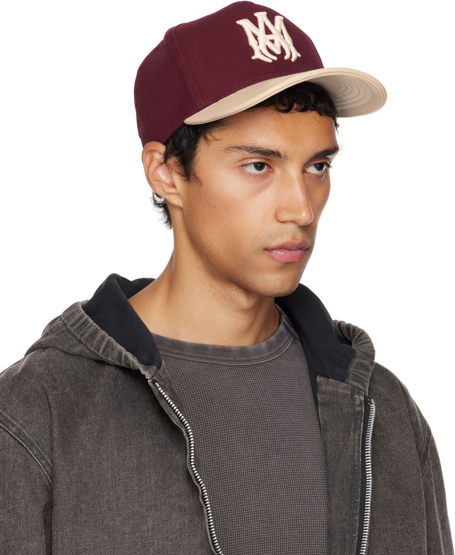 Korkki AMIRI AMIRI Two Tone Canvas Cap Burgundia | AMHACP1068, 1