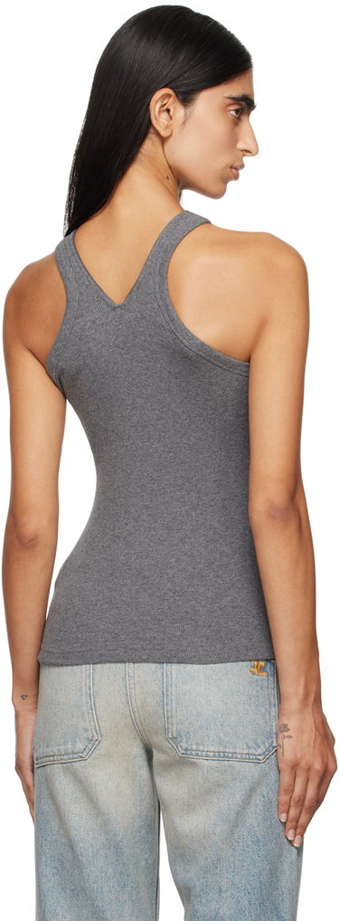 Tankkitoppi Courrèges Criss Cross 90s Style Tank Top Harmaa | 324JDE079JS0165, 2