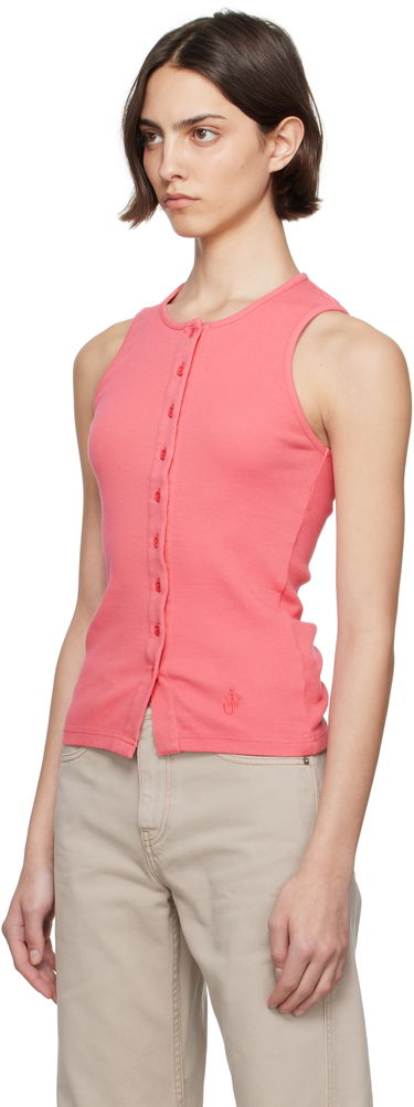 Tankkitoppi JW Anderson JW Anderson Buttoned Tank Top Vaaleanpunainen | JO0266-PG1512, 3