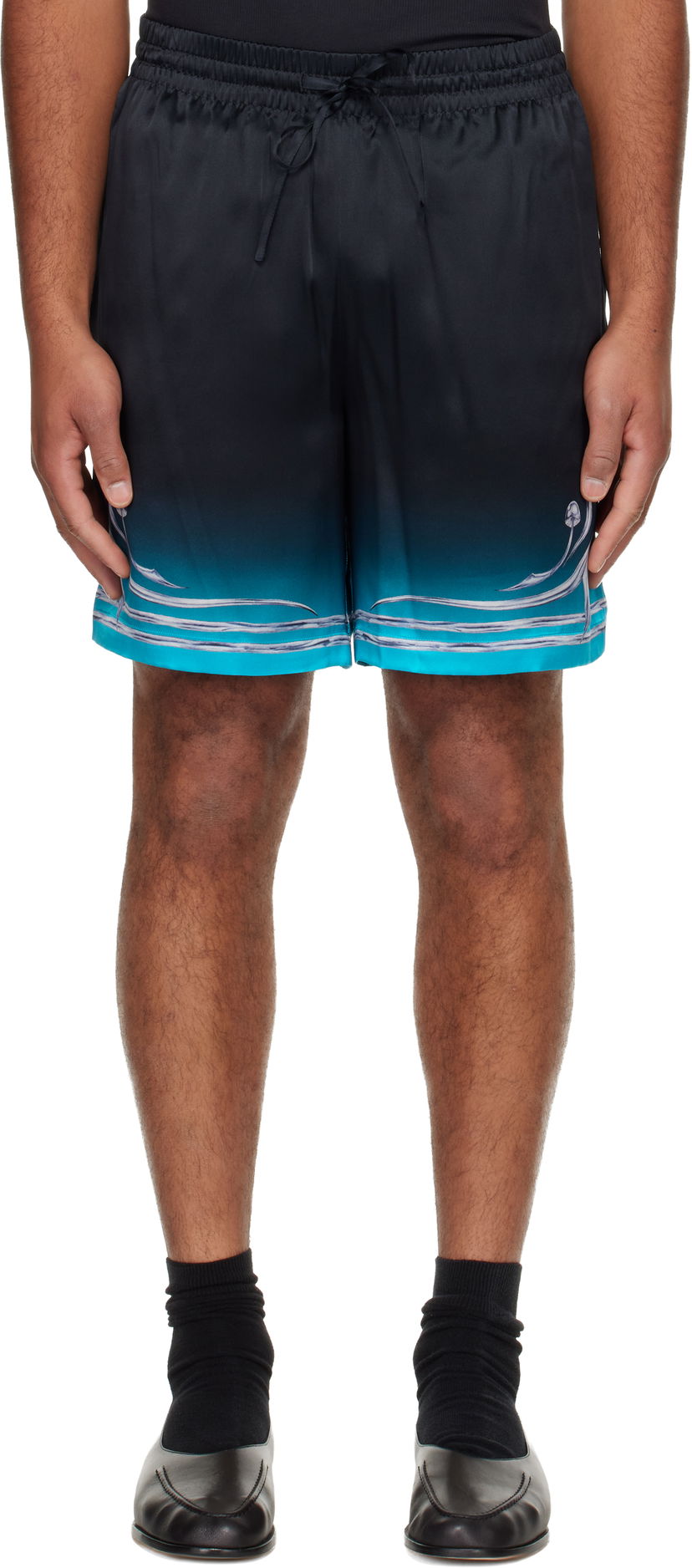 Shortsit Casablanca Blades Silk Satin Shorts Monivärinen | M-AW25-TR-012-04