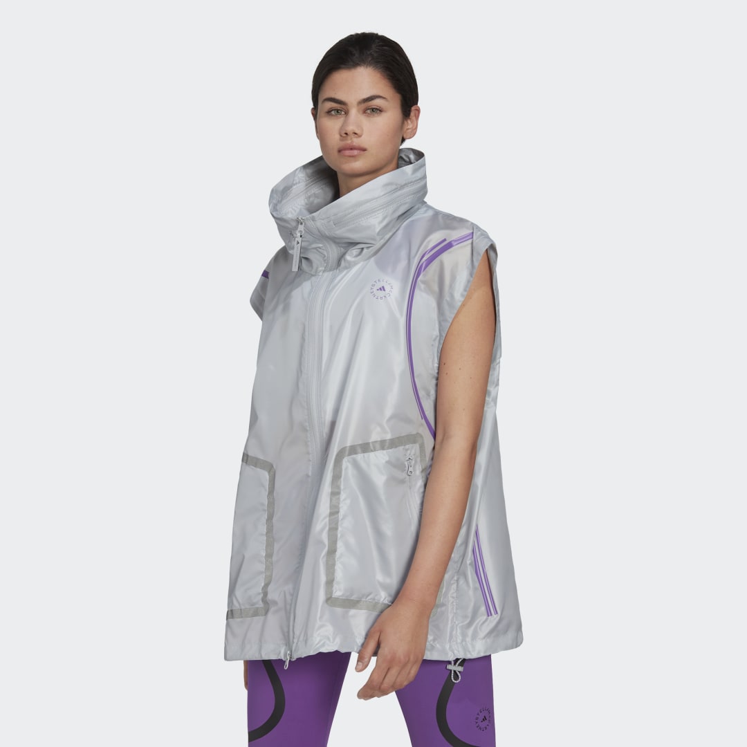 Liivi adidas Originals Stella McCartney x TruePace Running Gilet Harmaa | HG6853, 0