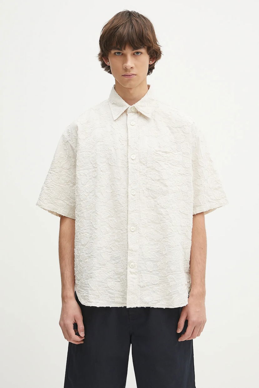 Paita NORSE PROJECTS Norse Projects Mo Oversized Fil Coupe SS Shirt, Relaxed Fit Valkoinen | N40.0830.0957