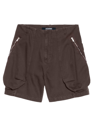 Shortsit Jacquemus Le Short Cargo Croissant Ruskea | 236PA057-1485-880