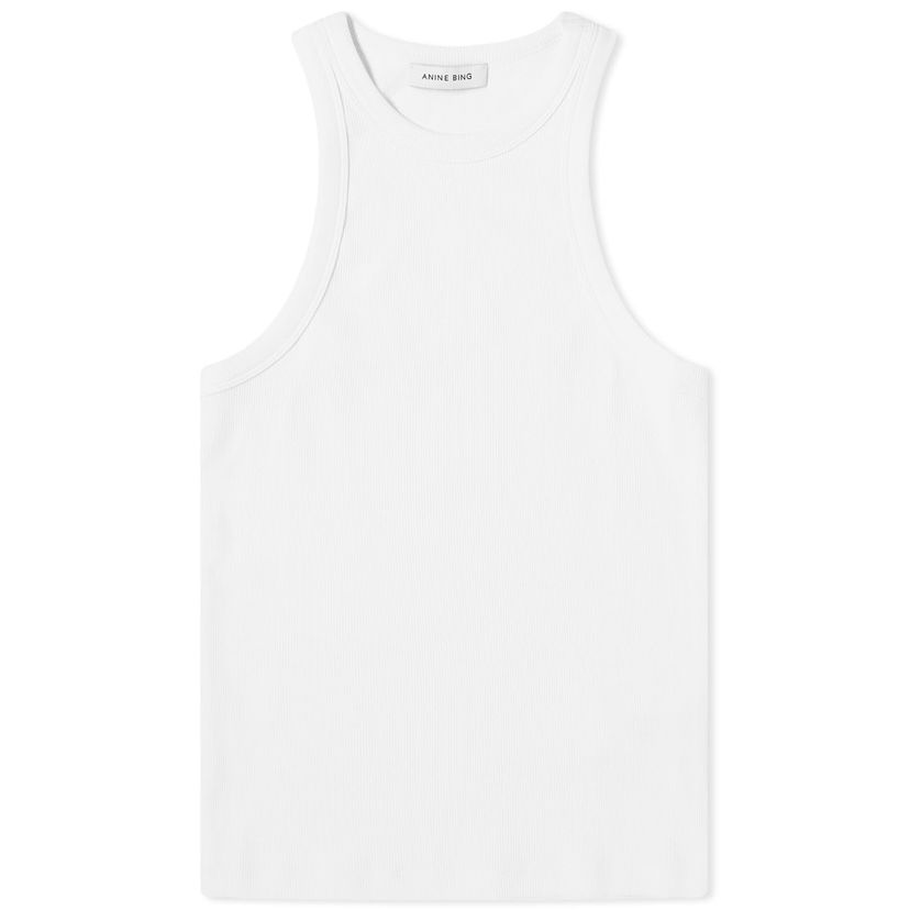 Tankkitoppi Anine Bing Eva Tank Vest, Size Large Valkoinen | A-08-0151-100