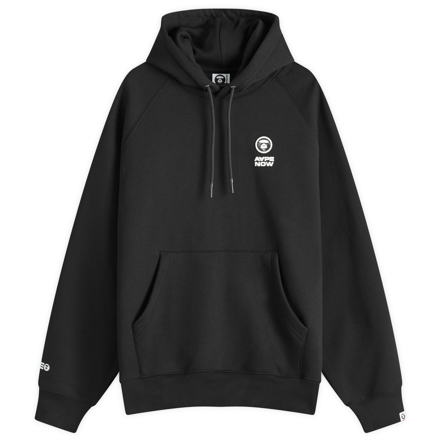 Huppari AAPE by A Bathing Ape AAPE Now Camo Badge Hoody, Size Large Musta | AAPSWMB324XXNBKX, 0