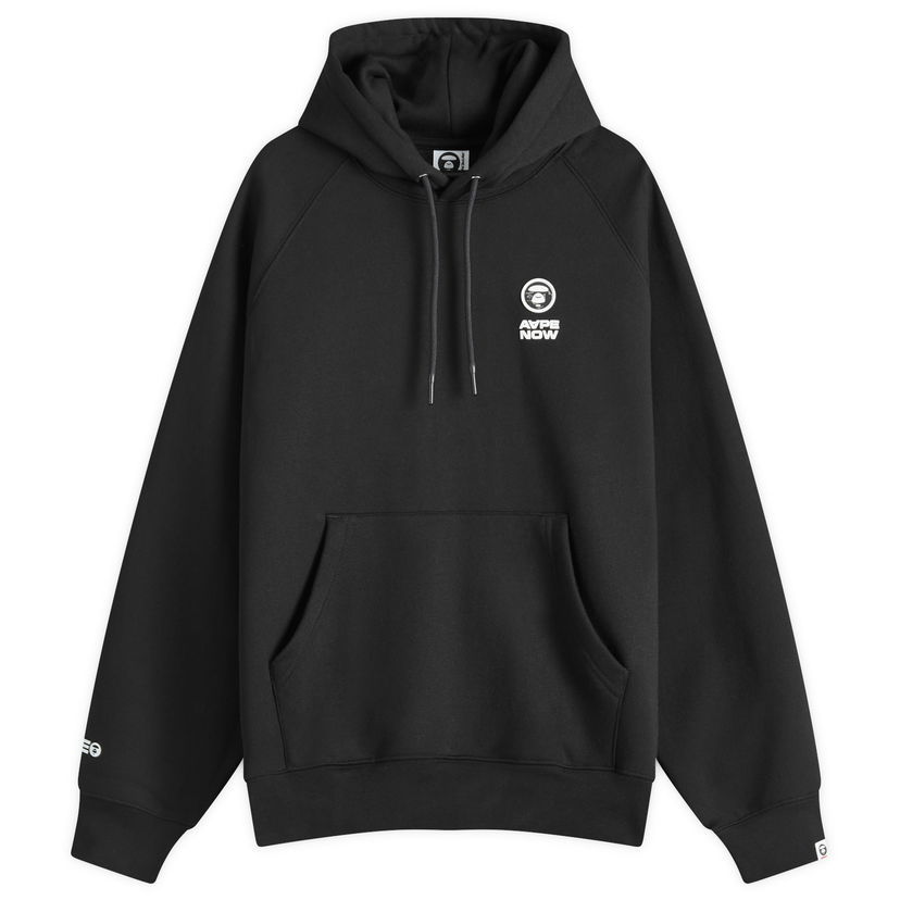 Huppari AAPE by A Bathing Ape AAPE Now Camo Badge Hoody, Size Large Musta | AAPSWMB324XXNBKX