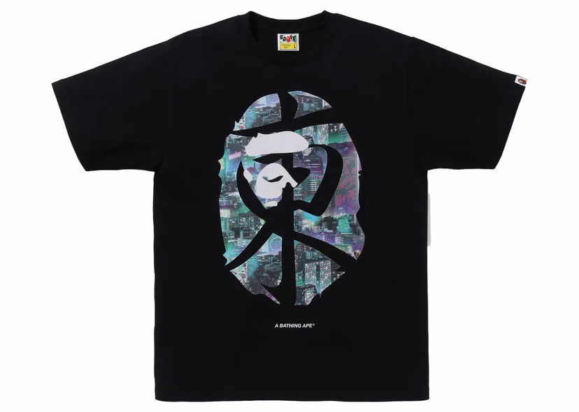 T-paita BAPE BAPE Neon Tokyo Tee Black Musta | 1J72-110-009