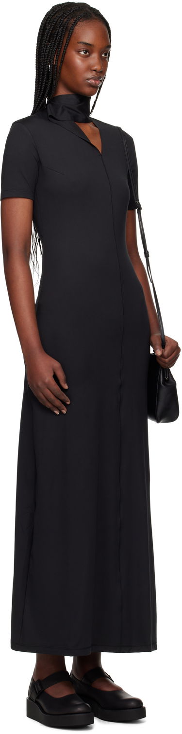 Mekko Y-3 Y-3 Fitted Closure Maxi Dress Musta | JI7088, 1