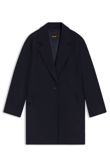 Takit BOSS Blazer-style coat blended with wool Tummansininen | 50548660, 0