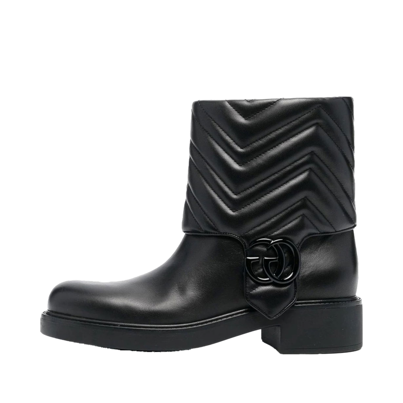 Tennarit ja kengät Gucci GG Leather Ankle Boot Black (Women's) Musta | 701822 BKO60 1000