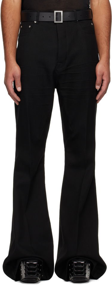 Housut Rick Owens Concordians Bolan Flared Trousers Musta | RR02E1335 WD, 0