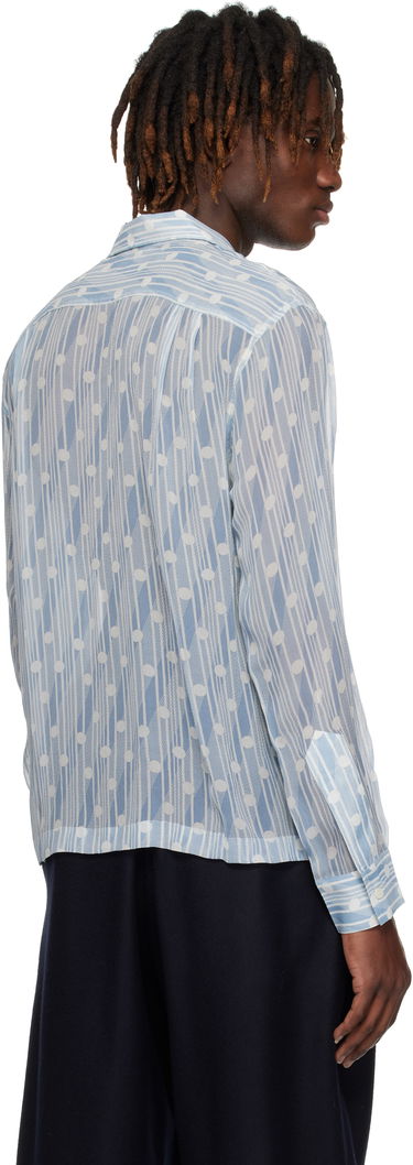 Paita Bode Bode Meridian Print Shirt Sininen | MRS25SH034, 2