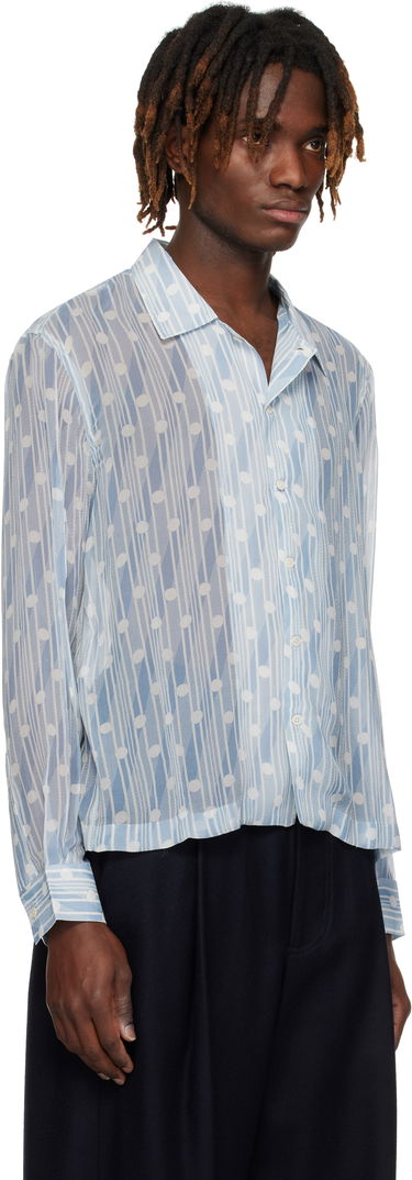 Paita Bode Bode Meridian Print Shirt Sininen | MRS25SH034, 1