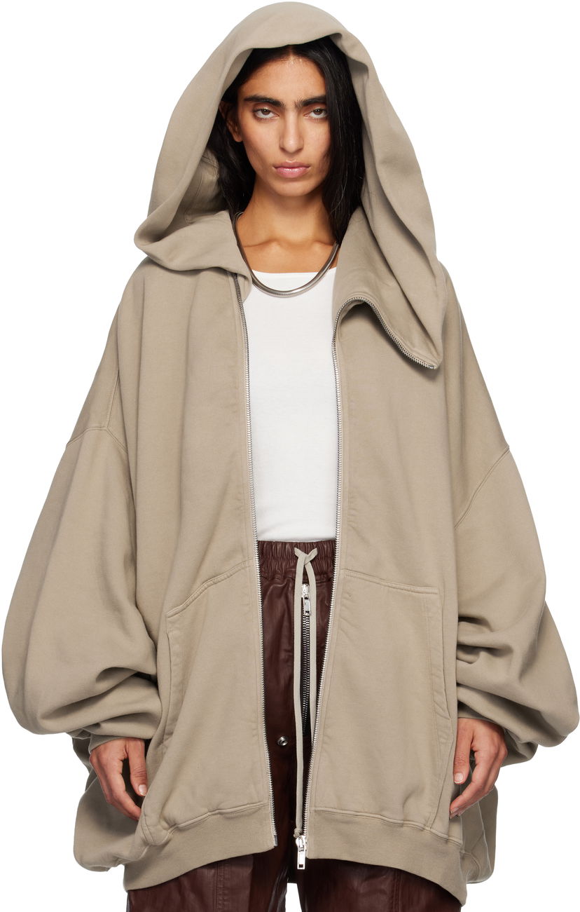 Huppari Rick Owens DRKSHDW Concordians Megamountain Hoodie Beige | DS02E7228 F