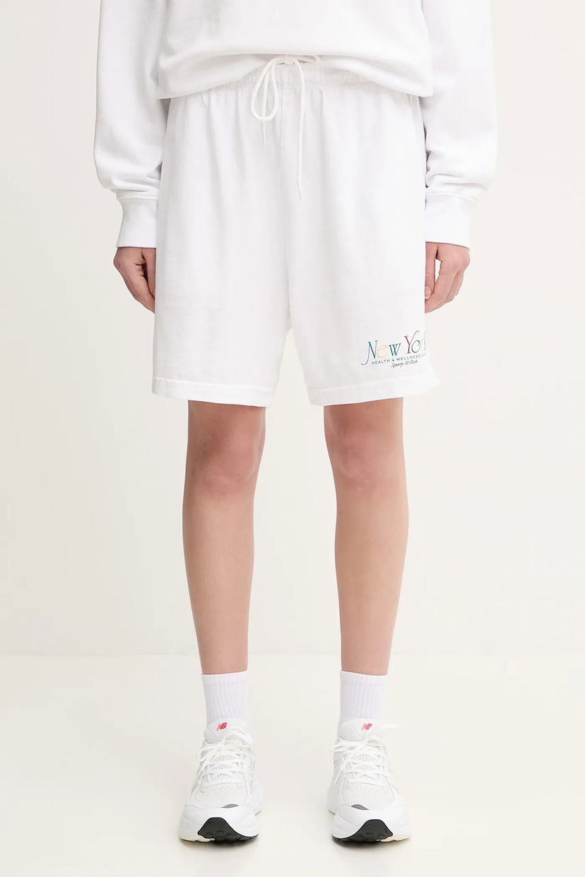 Shortsit Sporty & Rich Sporty & Rich NY 94 Gym High Waist Shorts Valkoinen | SH039622034WH57
