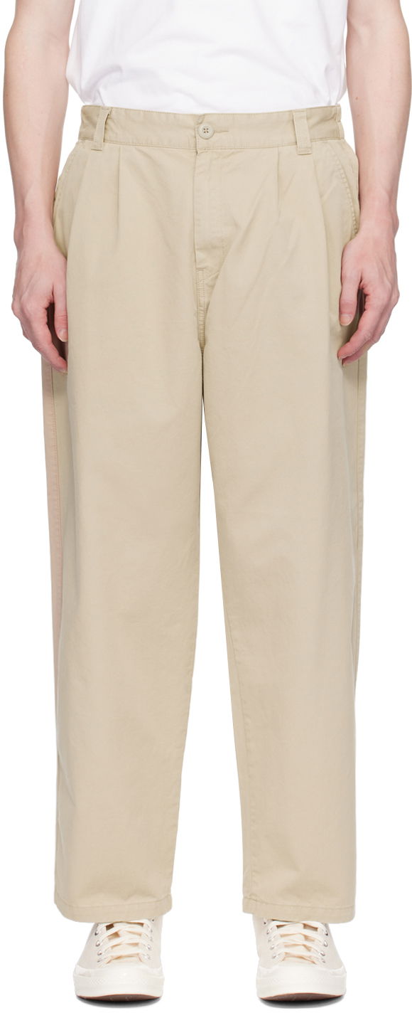Housut Carhartt WIP Marv Relaxed Fit Trousers Beige | I033129
