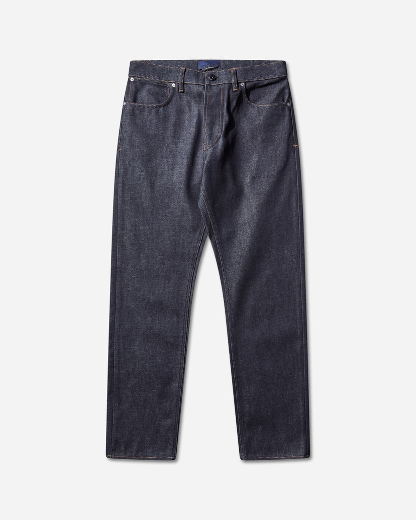 Jeans Stone Island Indigo Denim Raw Straight Jeans Tummansininen | K2S15-J100005-S00J8 VJ200