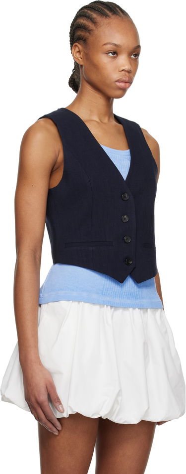 Liivi MSGM MSGM Button Vest Ruskea | 3841MDW01 257106, 4