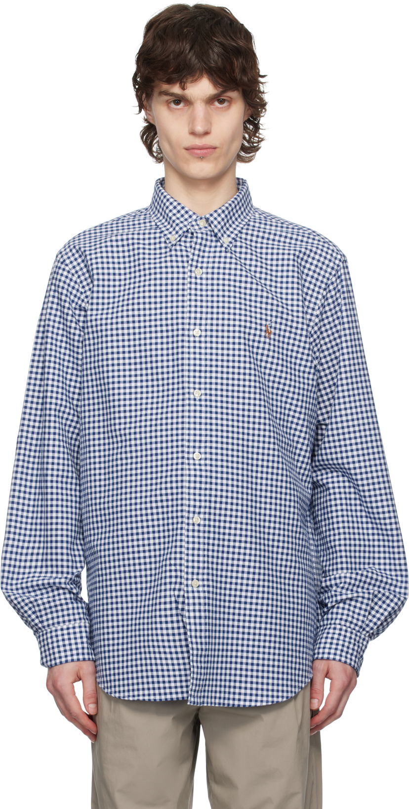 Paita Polo by Ralph Lauren Ralph Lauren Classic Fit Gingham Oxford Shirt Sininen | 710548535007