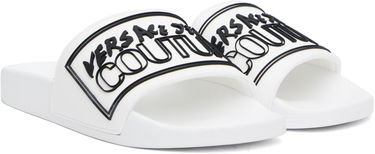 Tennarit ja kengät Versace Versace Jeans Couture Logo Shelly Pool Slides Valkoinen | E78YA3SQ3_EZSC22, 3
