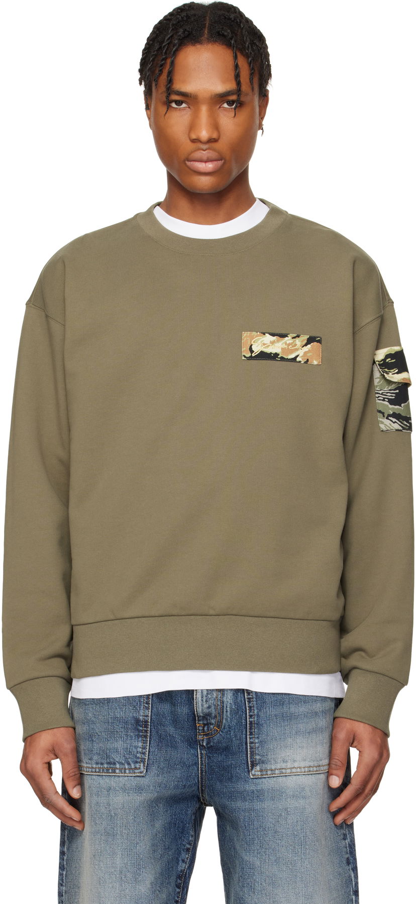 Huppari Givenchy Givenchy Camo Patches Sweatshirt Vihreä | BMJ0LC3YQ6333