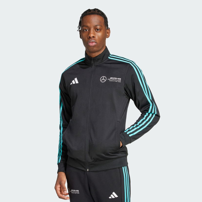 Verryttelypuku adidas Performance Mercedes - AMG Petronas Formula One Team DNA Track Jacket Musta | JV5355
