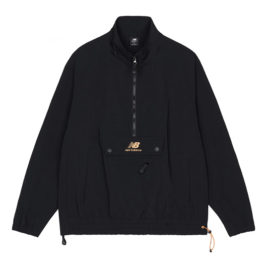 Tuulitakki New Balance Logo Print Half-Zip Jacket Musta | AMJ13359-BK