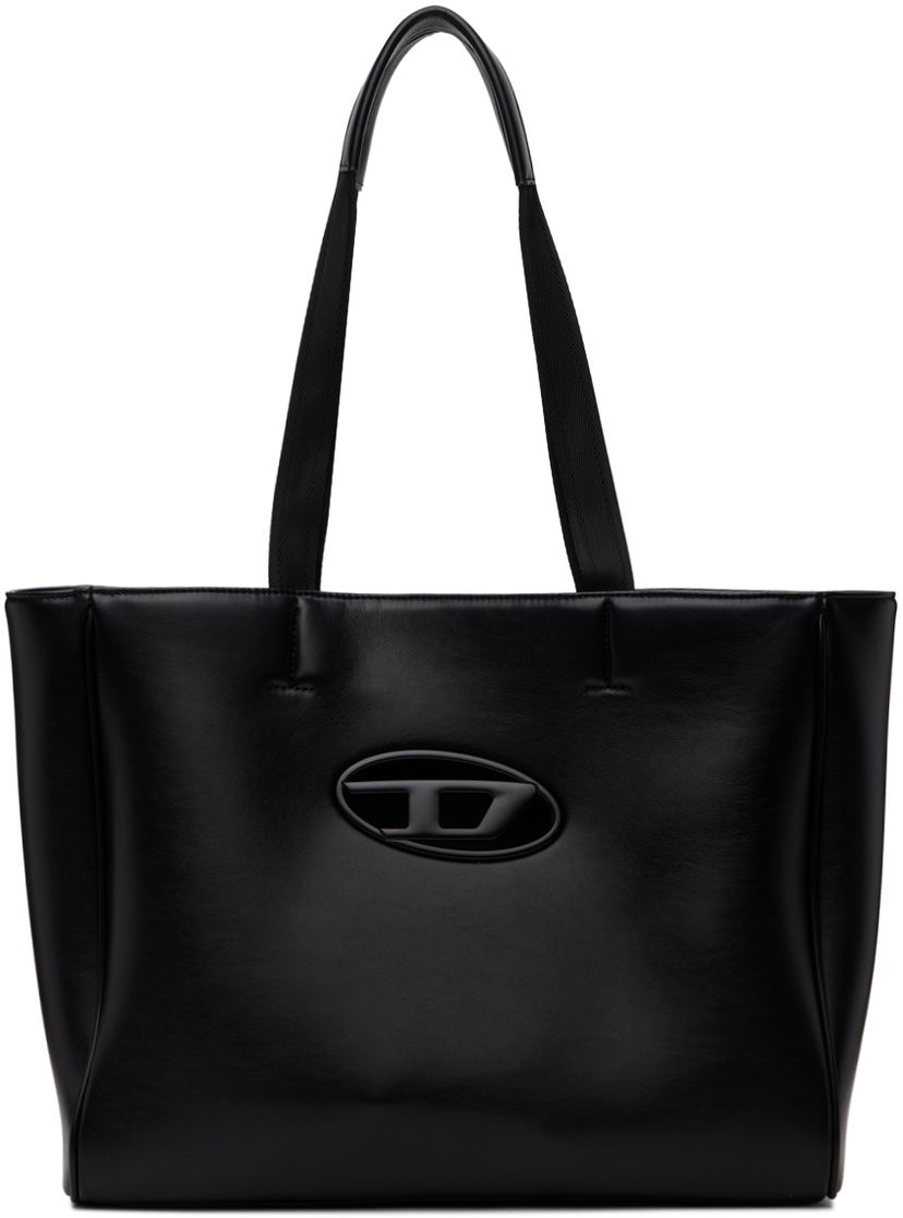 Kangaskassi Diesel Faux Leather Tote Bag Musta | X10100-P5925-T8013