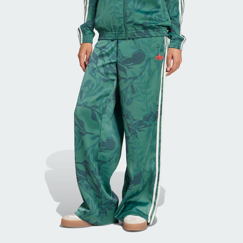 Housut adidas Performance Italy Wide-Leg Track Pants Vihreä | JJ0346