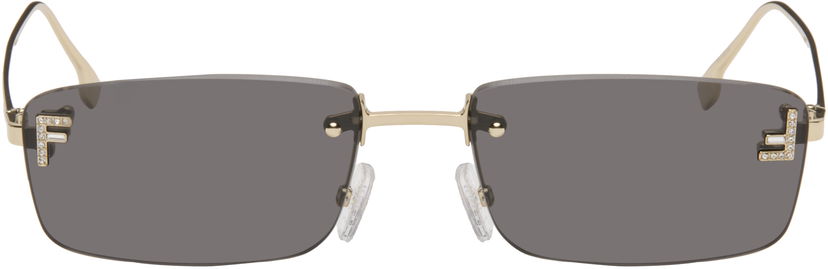 Aurinkolasit FENDI Fendi 'Fendi First' Crystal Sunglasses Harmaa | FE4172USM5432A 840126860511