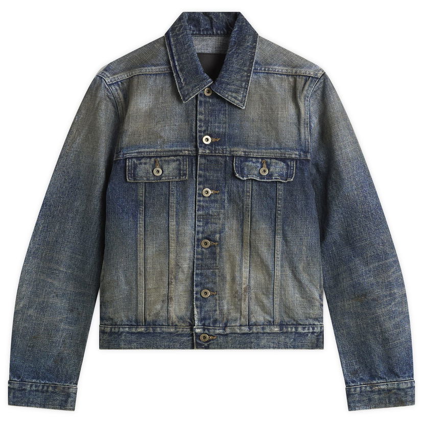 Takki Rick Owens Rick Owens DRKSHDW Denim Trucker Jacket Sininen | DL02E2788-HVWJP-186